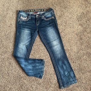 ROCK REVIVAL ESTER MID RISE BOOTCUT JEANS
